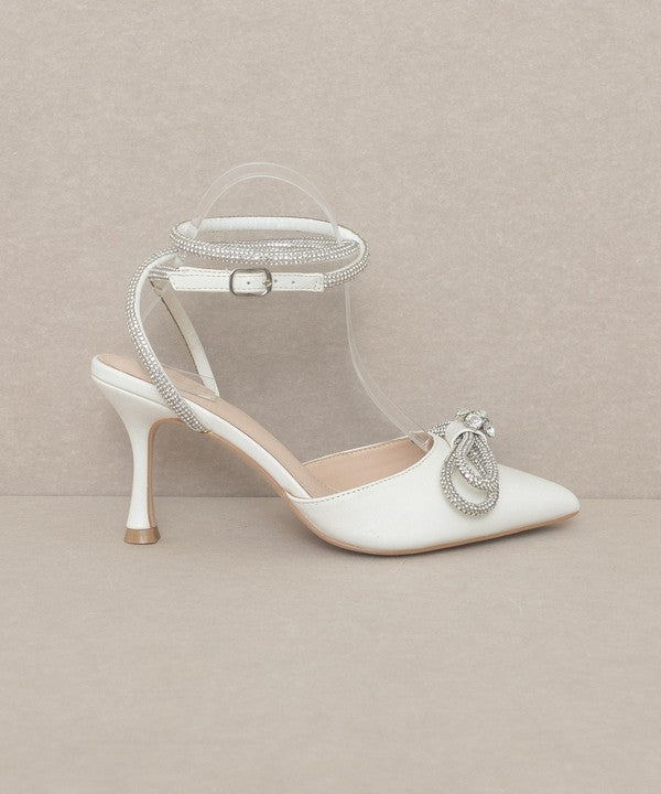 OASIS SOCIETY Chelsea - Bow Front Kitten Heel - BloomBliss.com