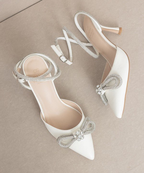 OASIS SOCIETY Chelsea - Bow Front Kitten Heel - BloomBliss.com
