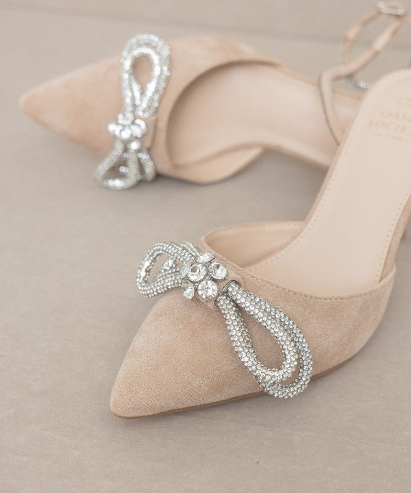 OASIS SOCIETY Chelsea - Bow Front Kitten Heel - BloomBliss.com