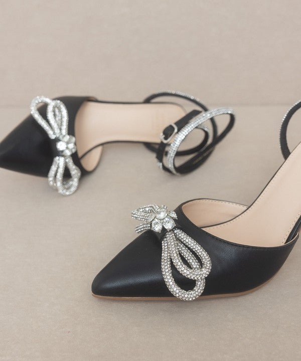 OASIS SOCIETY Chelsea - Bow Front Kitten Heel - BloomBliss.com
