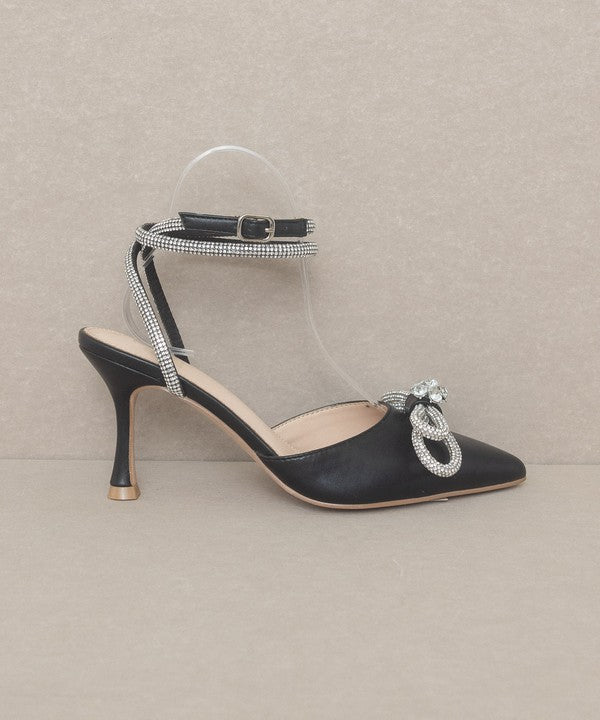OASIS SOCIETY Chelsea - Bow Front Kitten Heel - BloomBliss.com