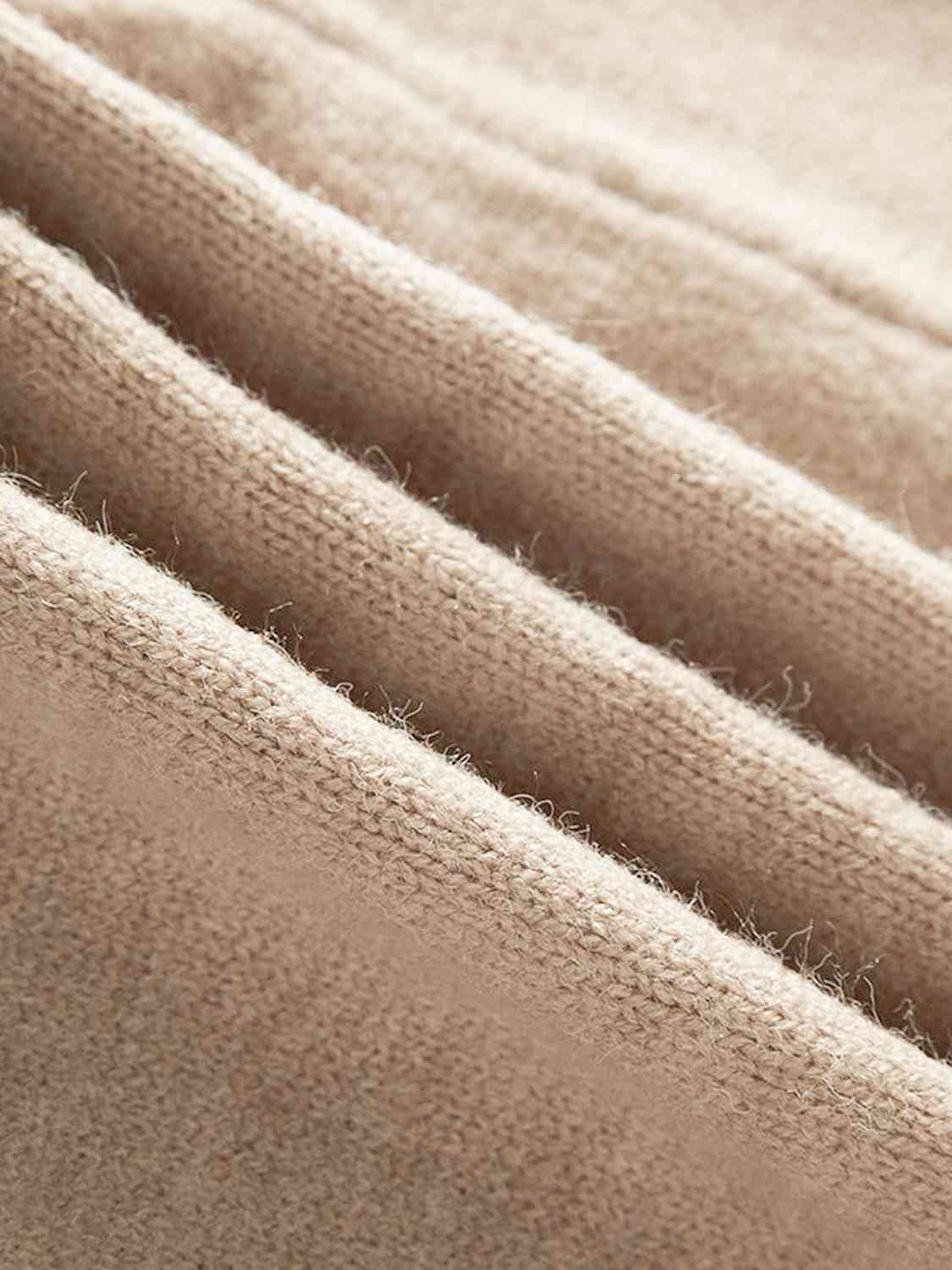 Open Front Hooded Sweater with Pockets - BloomBliss.com