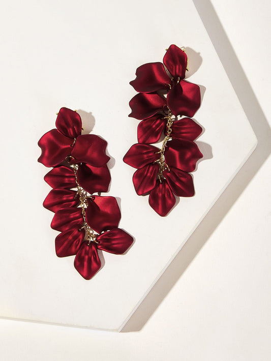 Glamorous Petal Drop Earrings - BloomBliss.com