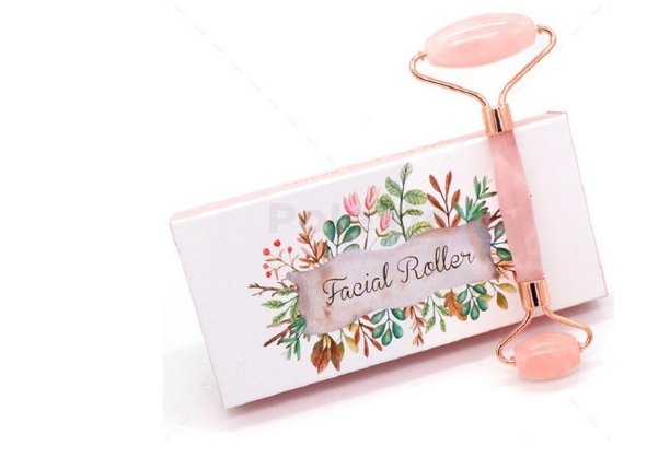 Pink Jade Facial Roller and Scraper - BloomBliss.com