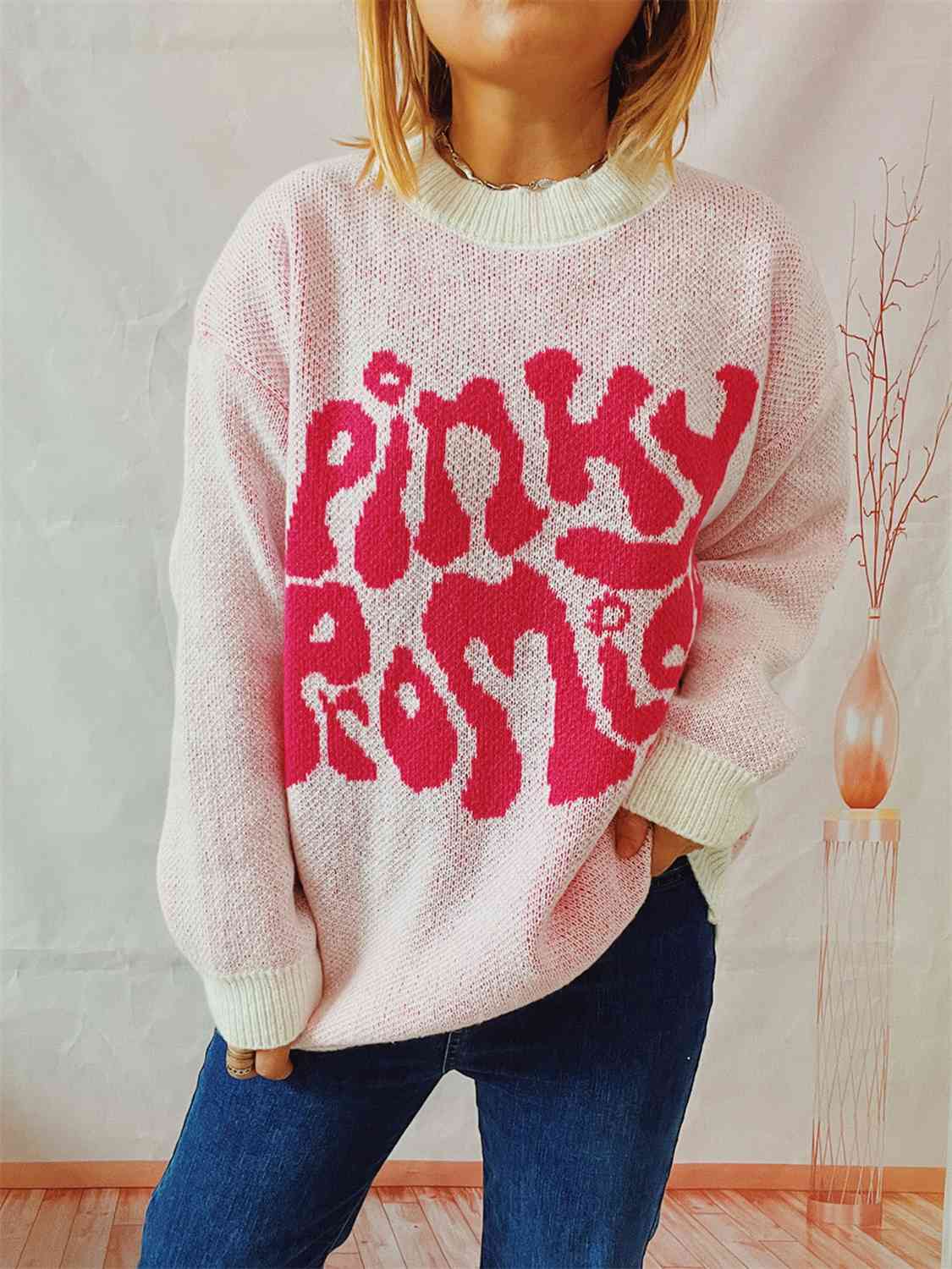 PINKY PROMISE Graphic Sweater - BloomBliss.com