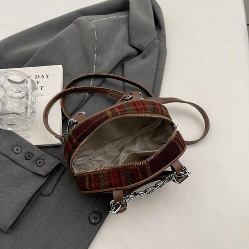 Plaid Print Crossbody Bag - BloomBliss.com