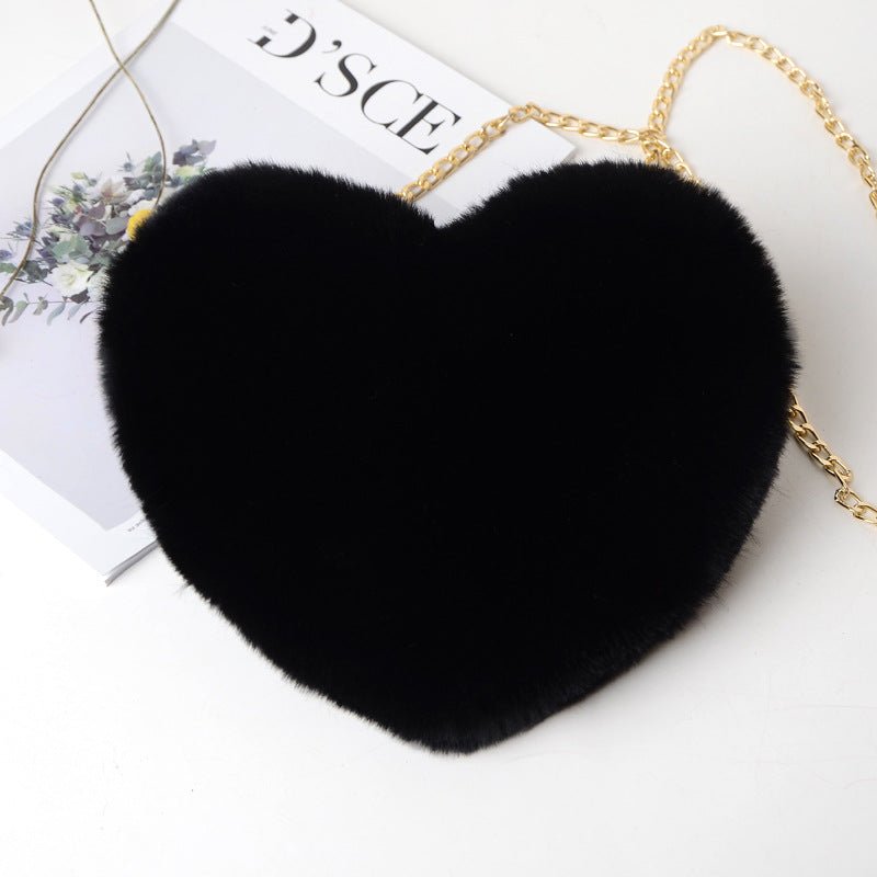 Plush Heart Shoulder Bags - BloomBliss.com