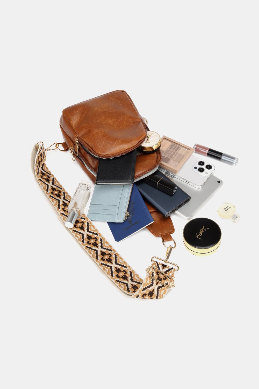 PU Leather Sling Bag - BloomBliss.com