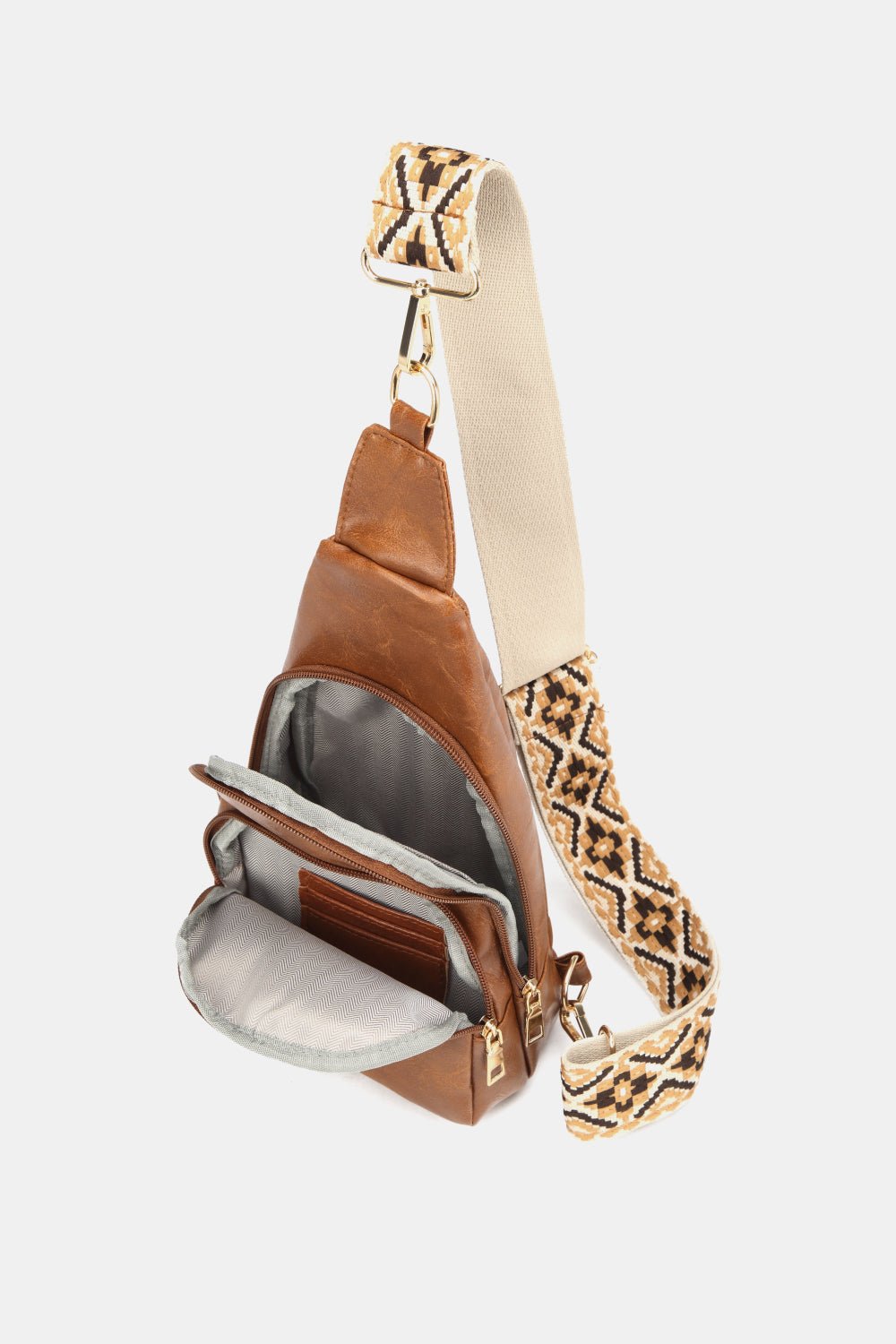 PU Leather Sling Bag - BloomBliss.com