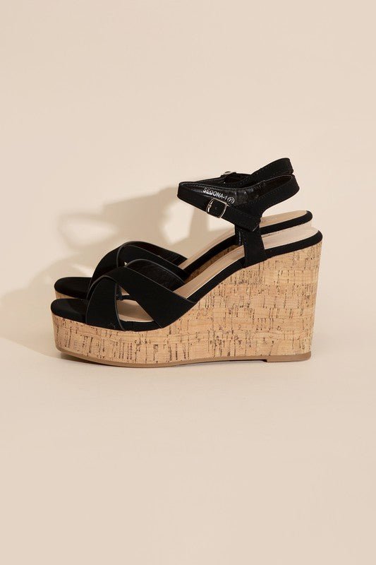 SEDONA-1 WEDGE HEEL SANDALS - BloomBliss.com