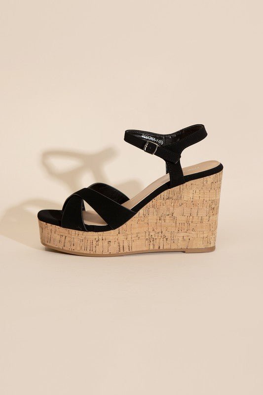 SEDONA-1 WEDGE HEEL SANDALS - BloomBliss.com