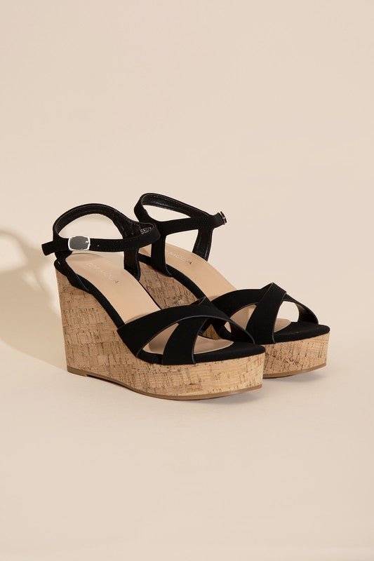 SEDONA-1 WEDGE HEEL SANDALS - BloomBliss.com