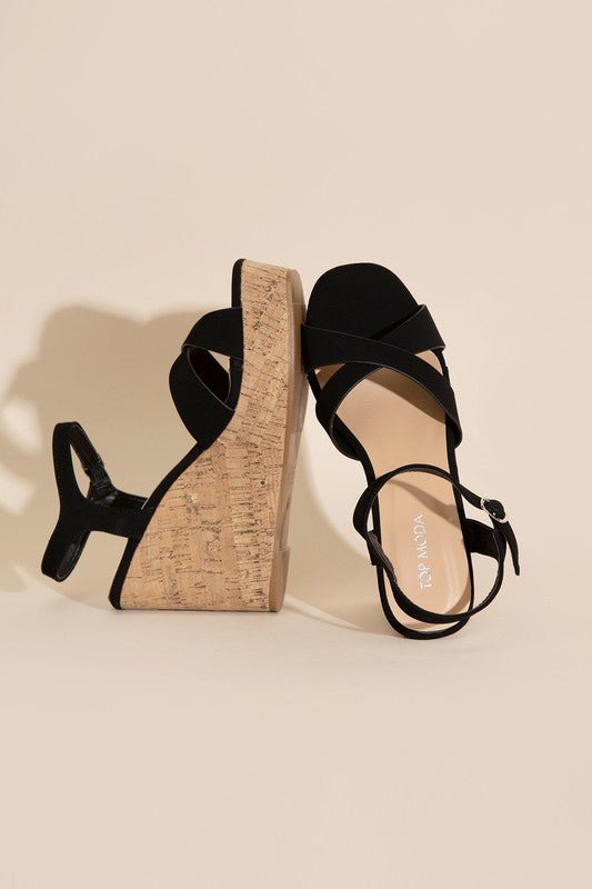 SEDONA-1 WEDGE HEEL SANDALS - BloomBliss.com