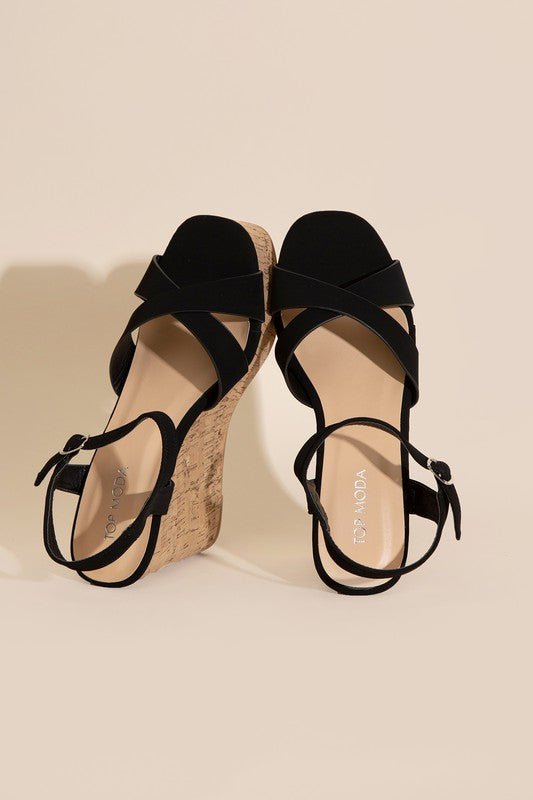SEDONA-1 WEDGE HEEL SANDALS - BloomBliss.com