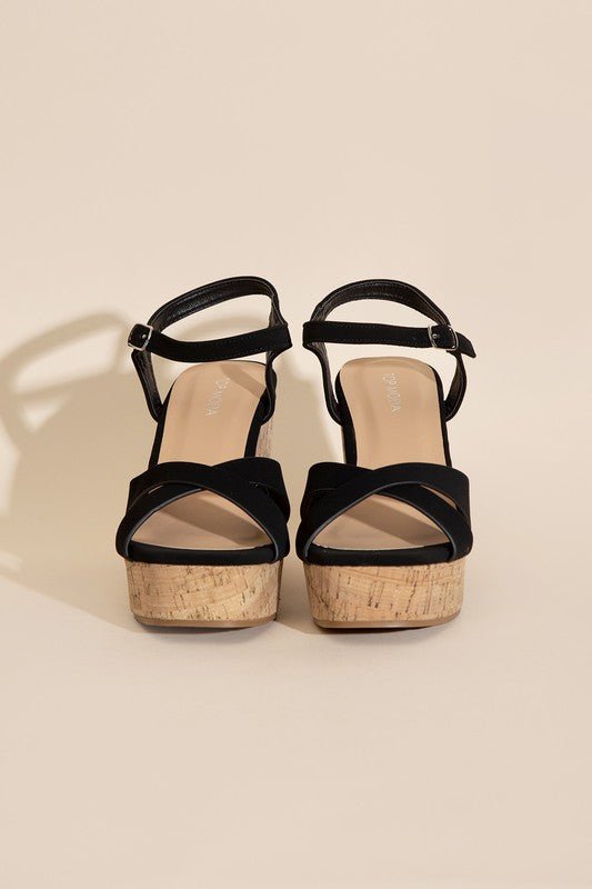 SEDONA-1 WEDGE HEEL SANDALS - BloomBliss.com