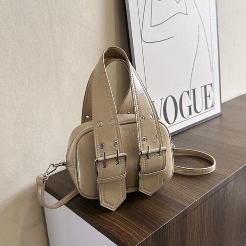Small PU Leather Handbag - BloomBliss.com