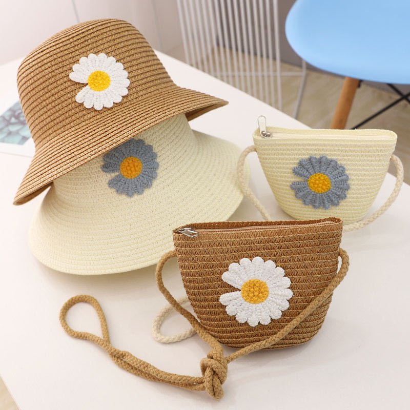 Spring Flowers Hat & Bag Set - BloomBliss.com