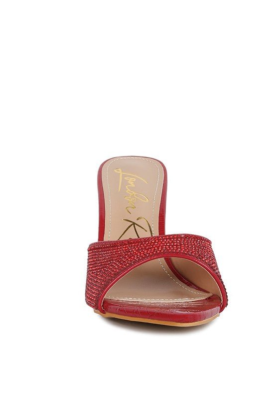 Sundai Diamante Ballroom Stiletto Sandals - BloomBliss.com