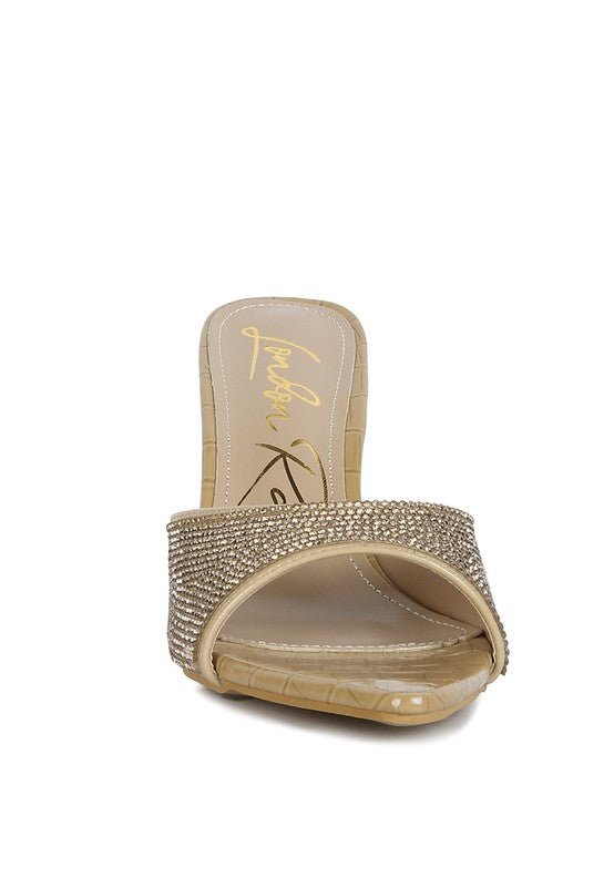 Sundai Diamante Ballroom Stiletto Sandals - BloomBliss.com