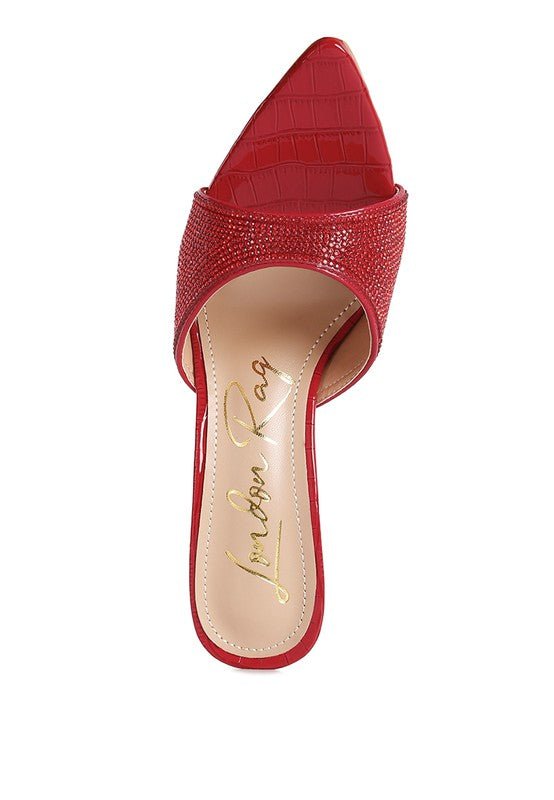 Sundai Diamante Ballroom Stiletto Sandals - BloomBliss.com