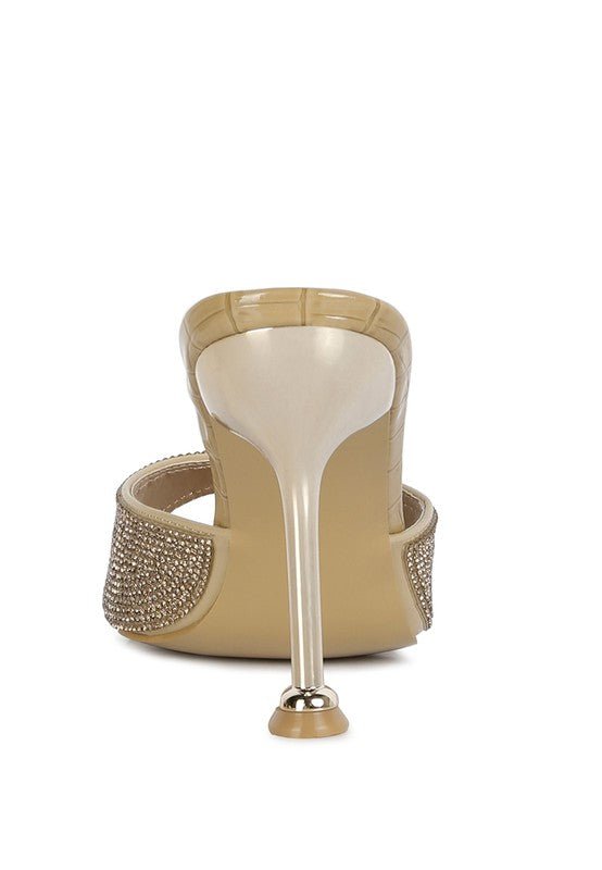Sundai Diamante Ballroom Stiletto Sandals - BloomBliss.com