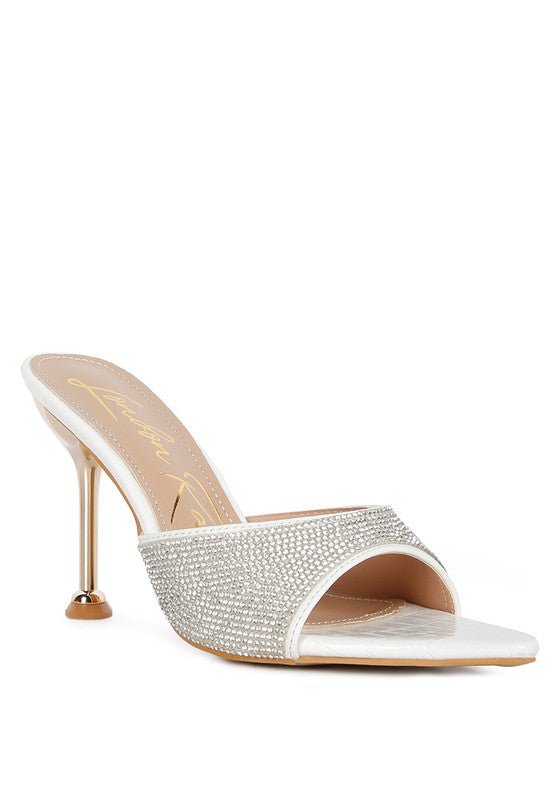 Sundai Diamante Ballroom Stiletto Sandals - BloomBliss.com