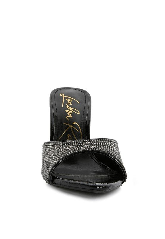 Sundai Diamante Ballroom Stiletto Sandals - BloomBliss.com
