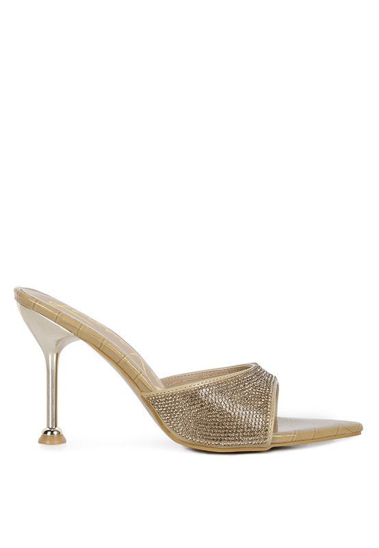 Sundai Diamante Ballroom Stiletto Sandals - BloomBliss.com