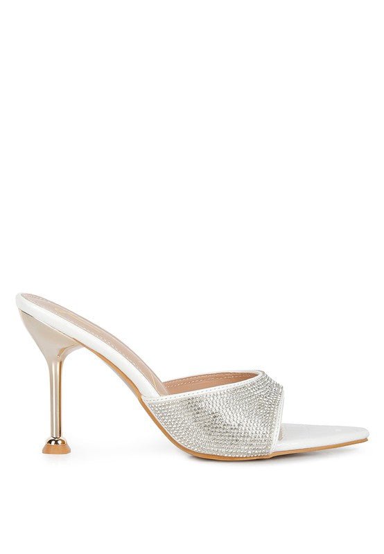 Sundai Diamante Ballroom Stiletto Sandals - BloomBliss.com