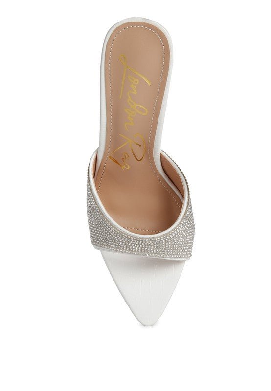 Sundai Diamante Ballroom Stiletto Sandals - BloomBliss.com