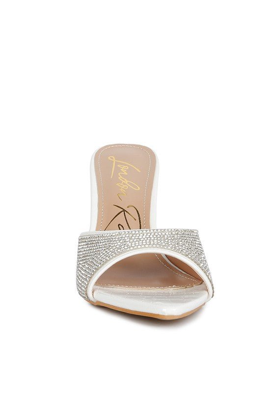 Sundai Diamante Ballroom Stiletto Sandals - BloomBliss.com