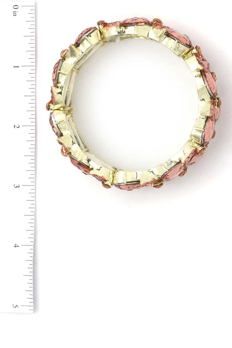 Teardrop Shape Rhinestone Stretch Bracelet - BloomBliss.com
