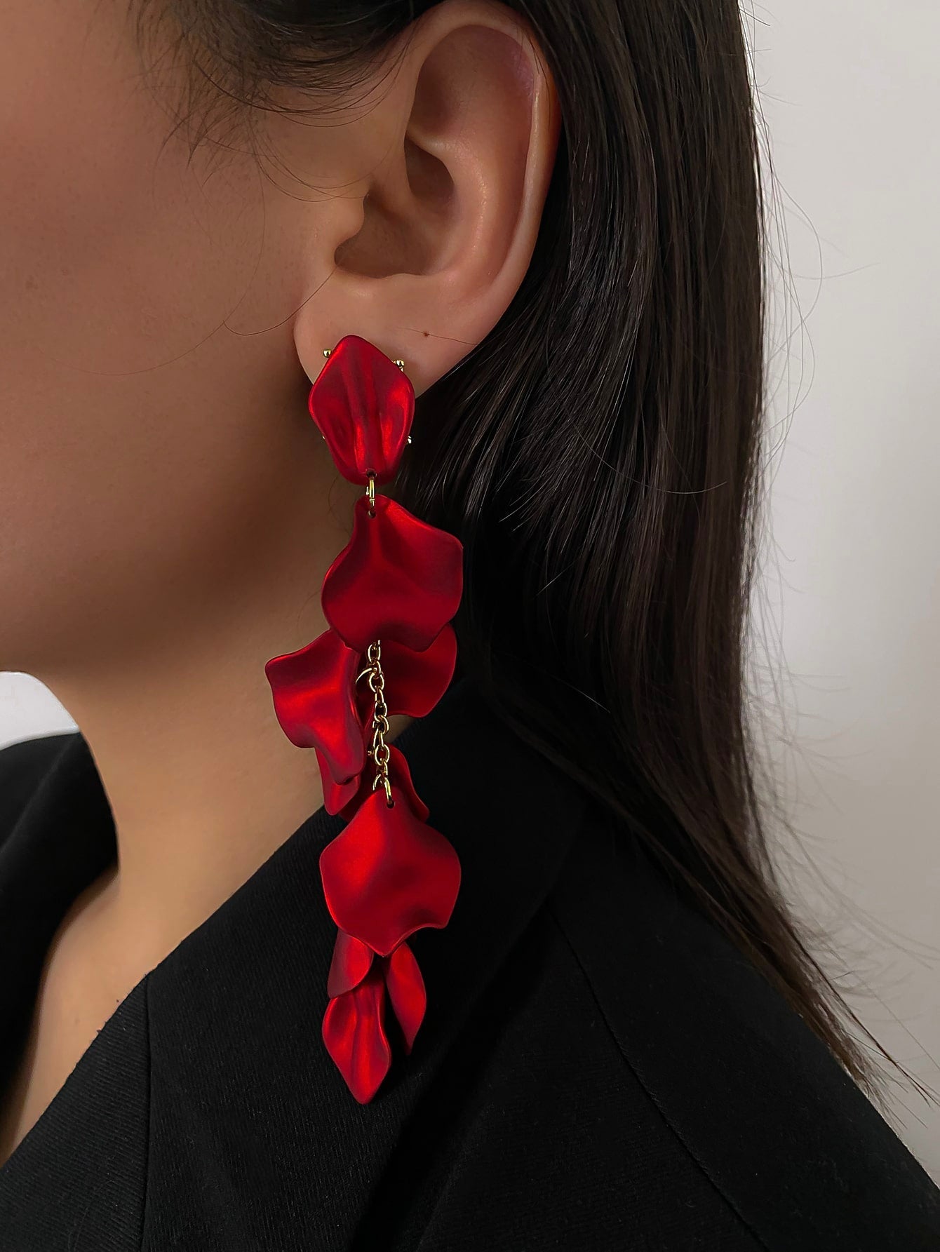 Glamorous Petal Drop Earrings - BloomBliss.com