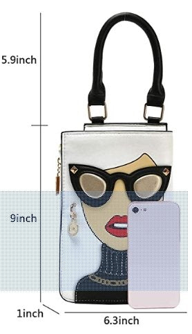 Trendy Lady Face Novelty Handbag - BloomBliss.com