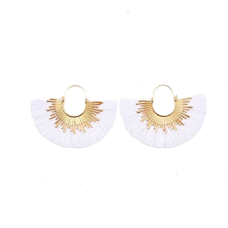 Vibrant Spring Fan Earrings - BloomBliss.com