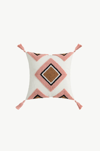 4 Styles Geometric Graphic Tassel Pillow Cover - BloomBliss.com