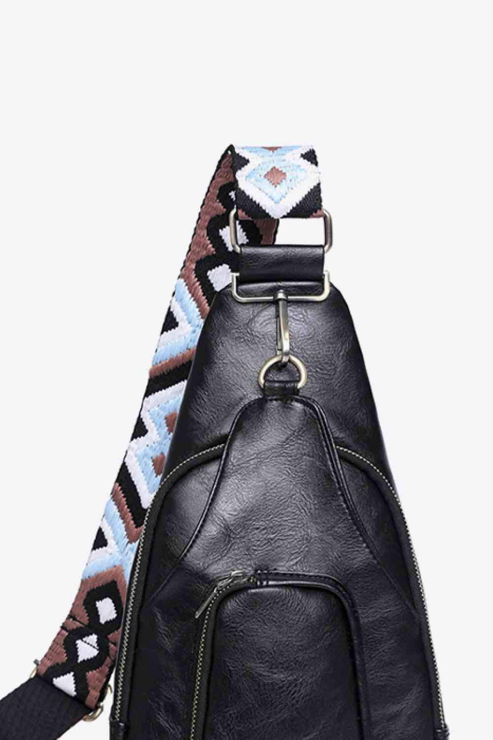 Adored Take A Trip PU Leather Sling Bag - BloomBliss.com