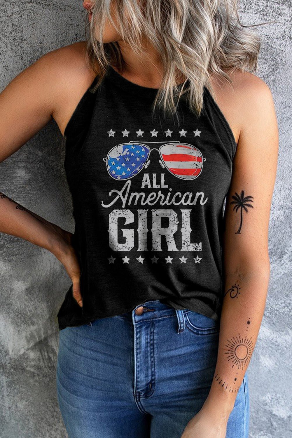ALL AMERICAN GIRL Graphic Tank - BloomBliss.com
