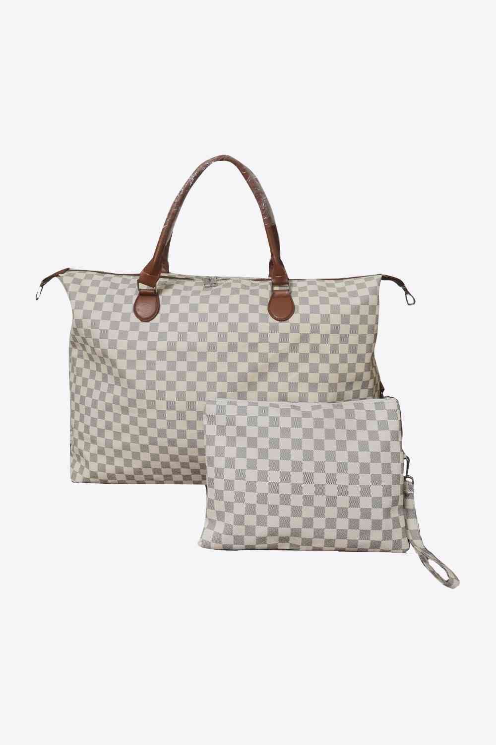 Checkered Two-Piece Bag Set - BloomBliss.com