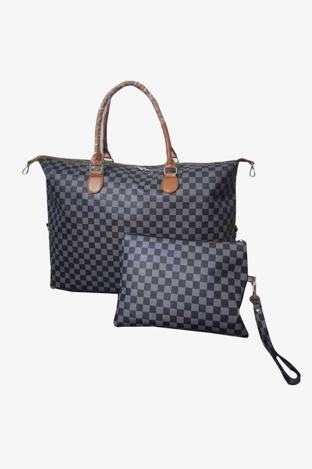 Checkered Two-Piece Bag Set - BloomBliss.com