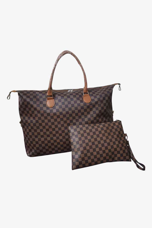 Checkered Two-Piece Bag Set - BloomBliss.com