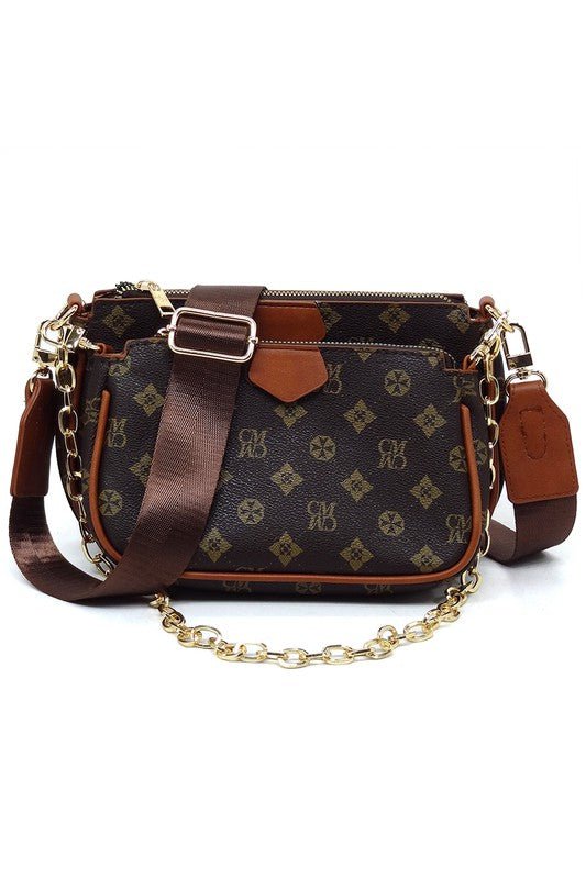 CM Monogram 2-in-1 Crossbody Bag - BloomBliss.com