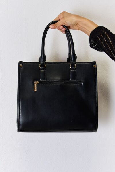 David Jones Argyle Pattern PU Leather Handbag - BloomBliss.com