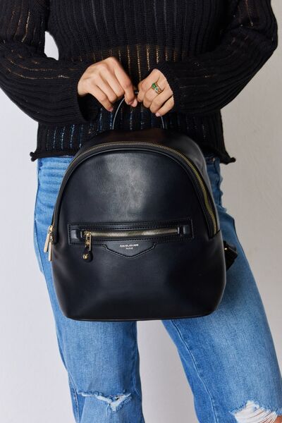 David Jones PU Leather Backpack - BloomBliss.com