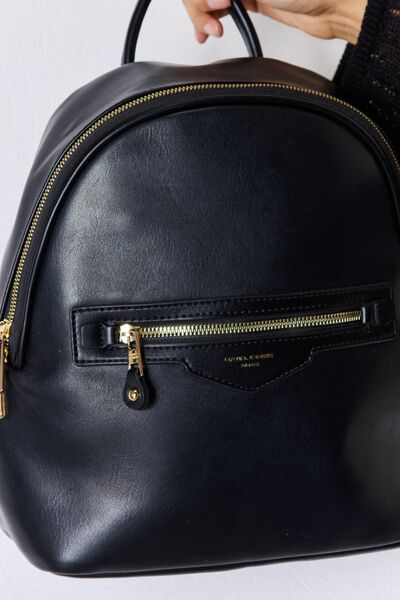 David Jones PU Leather Backpack - BloomBliss.com