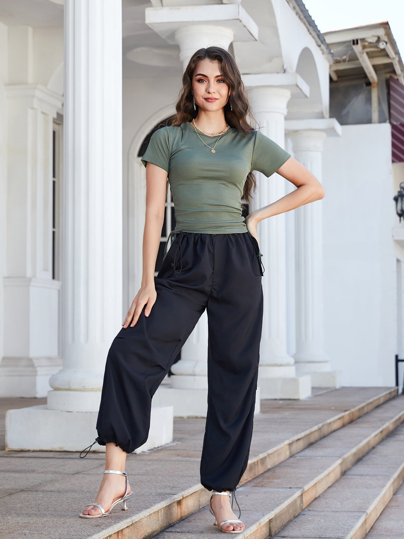 Drawstring Pants with Pockets - BloomBliss.com