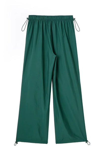 Drawstring Waist Pants with Pockets - BloomBliss.com