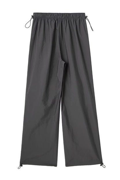 Drawstring Waist Pants with Pockets - BloomBliss.com
