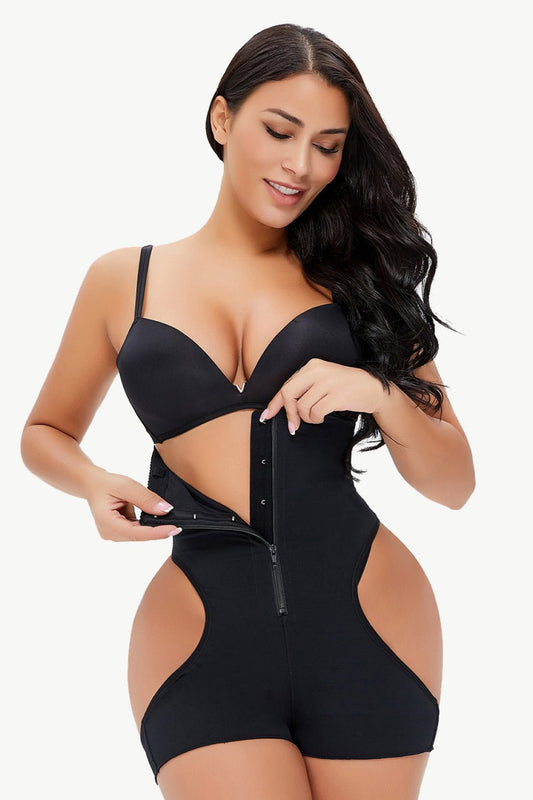 Full Size Cutout Under-Bust Shaping Bodysuit - BloomBliss.com