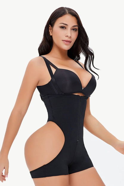 Full Size Cutout Under-Bust Shaping Bodysuit - BloomBliss.com